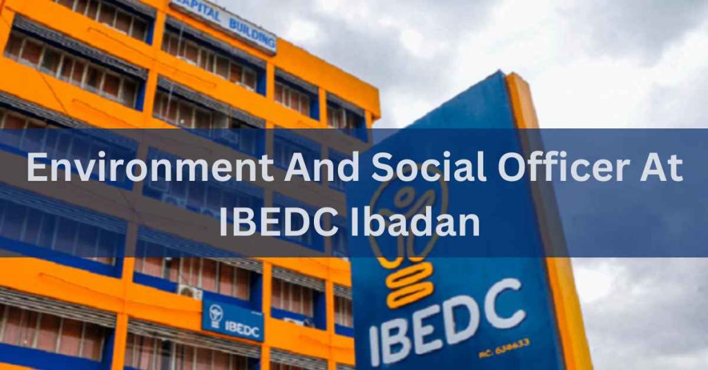 Environment And Social Officer At IBEDC Ibadan