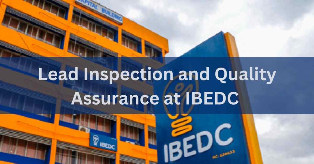 Lead Inspection and Quality Assurance at IBEDC