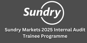Sundry Markets 2025 Internal Audit Trainee Programme