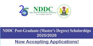 NDDC Postgraduate (Master's Degree) Scholarships 2025/2026