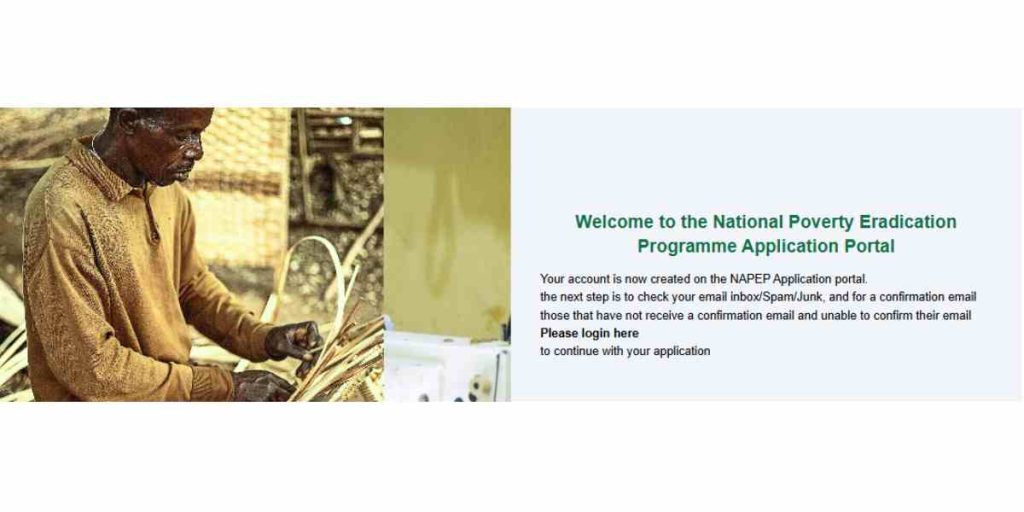 NAPEP registration confirmation