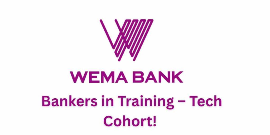 Wema Bank’s Bankers in Training – Tech Cohort!