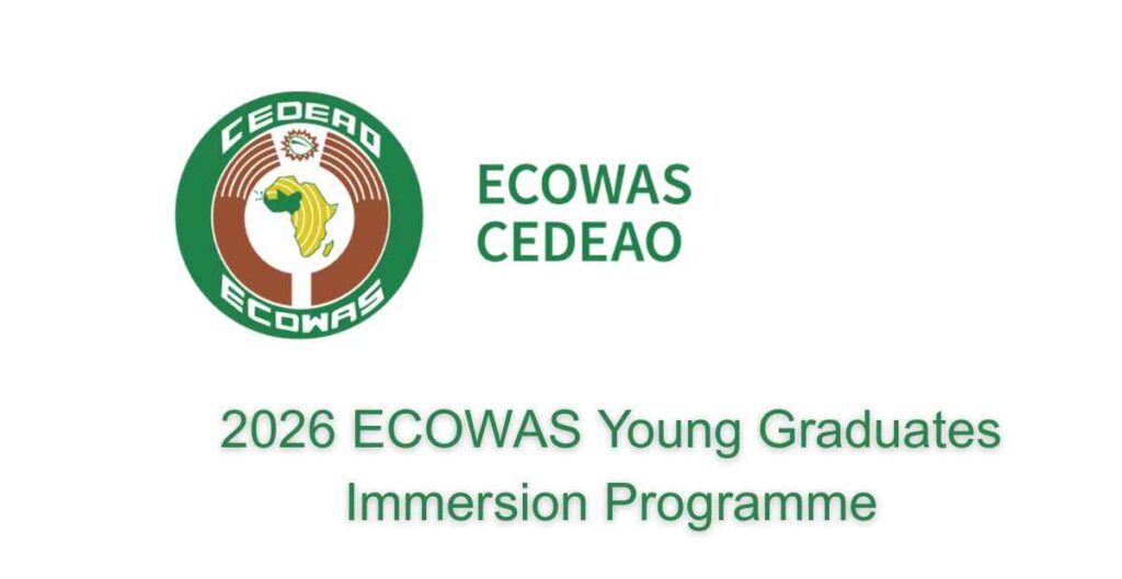 2026 ECOWAS Young Graduates Immersion Programme