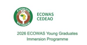 2026 ECOWAS Young Graduates Immersion Programme