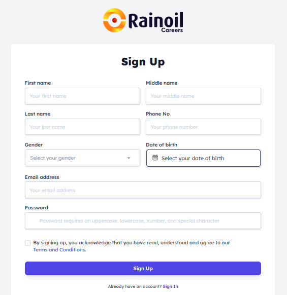 Rainoil Graduate Trainee Program