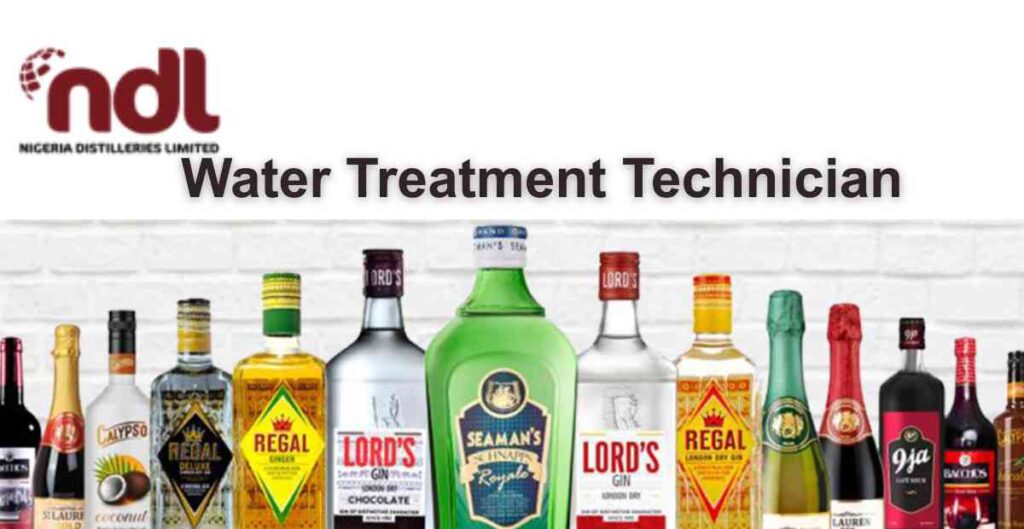 Water Treatment Technician At Nigeria Distilleries Limited