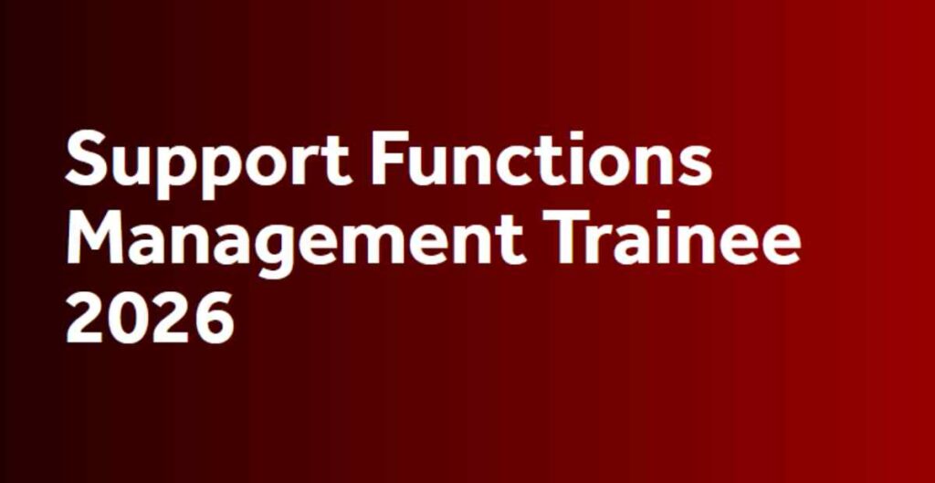 Support Functions Management Trainee 2026