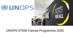 UNOPS STEM Trainee Programme 2026 at SEforALL