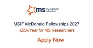 MSIF McDonald Fellowships 2027